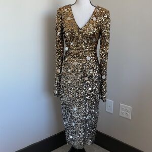 Sequin Gold Dress